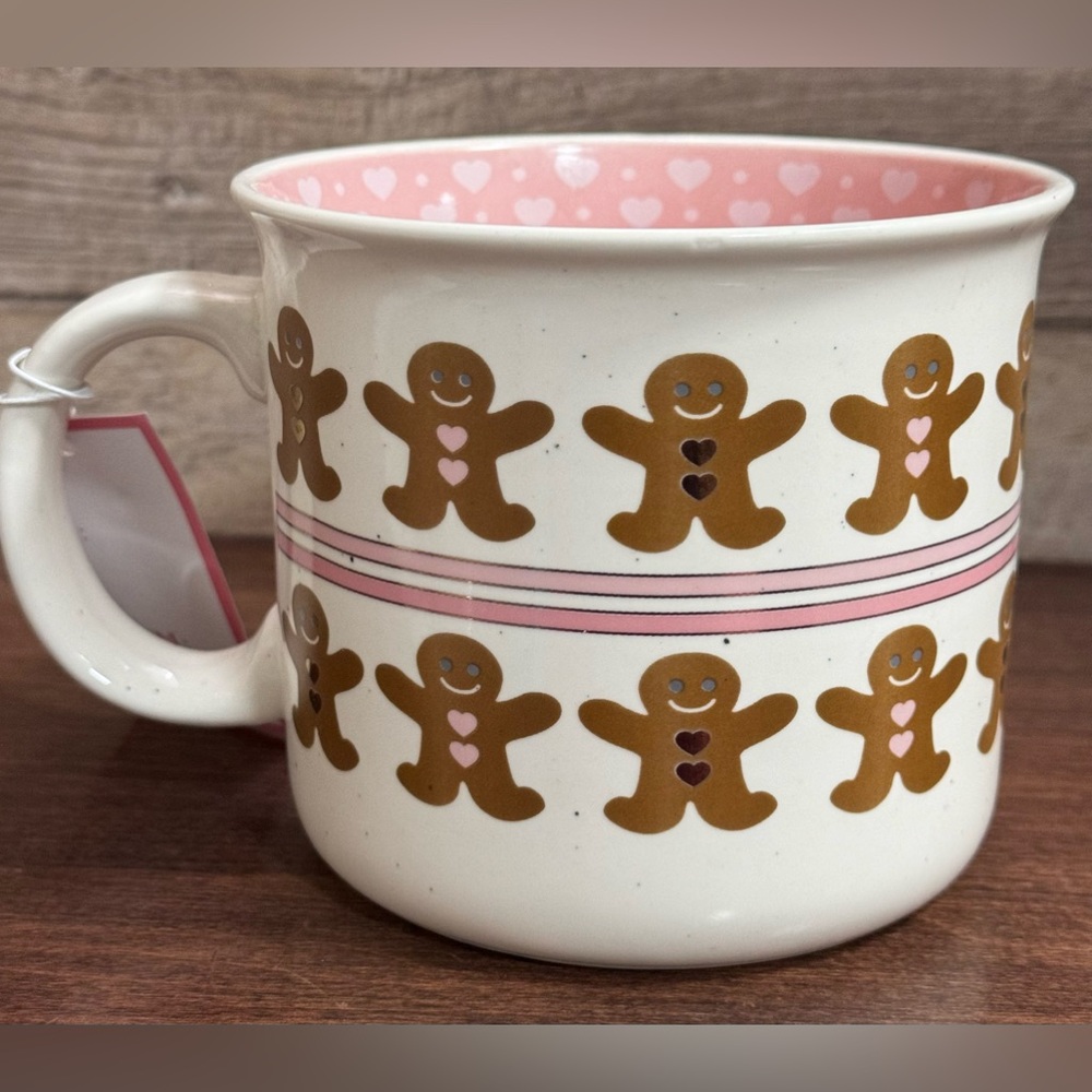 Super Cute 🥰 Gingerbread with Hearts 💕 Mug​​​ by Peppermint & Pine - NEW